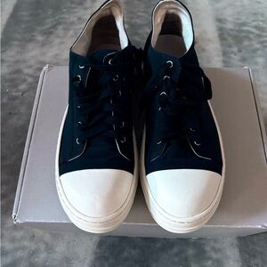 Rick Ownes Black and White Men's Sneakers
